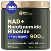 PacificCoast NutriLabs Reus Research NMN Supplement Alternative - Liposomal Nicotinamide Riboside w/Resveratrol & Quercetin - High Purity NAD Supplement for Anti-Aging, Energy, Focus - 80 Capsules